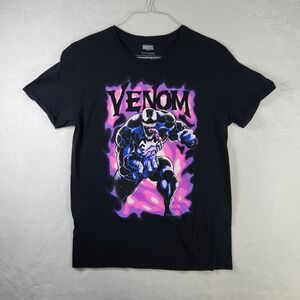 Marvel Venom‎ T-Shirt Black Graphic Tee Comic Book Character Mens